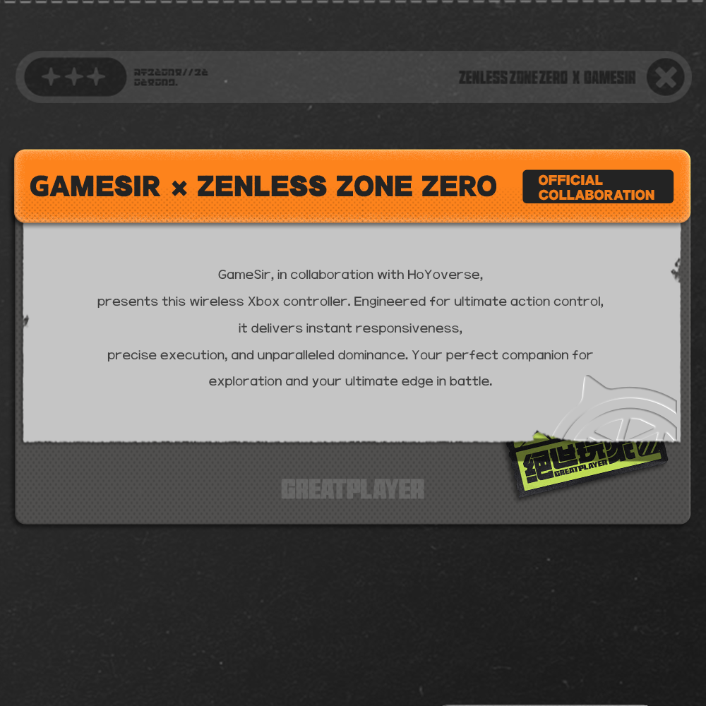 GameSir G7 Pro Mando inalámbrico con licencia oficial para Xbox Series X|S, Xbox One, PC con Windows y Android. Edición Zenless Zone Zero.