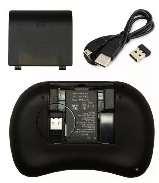 Mini Teclado Inalambrico Touchpad Iluminado Smart Tv Box con letra Ñ
