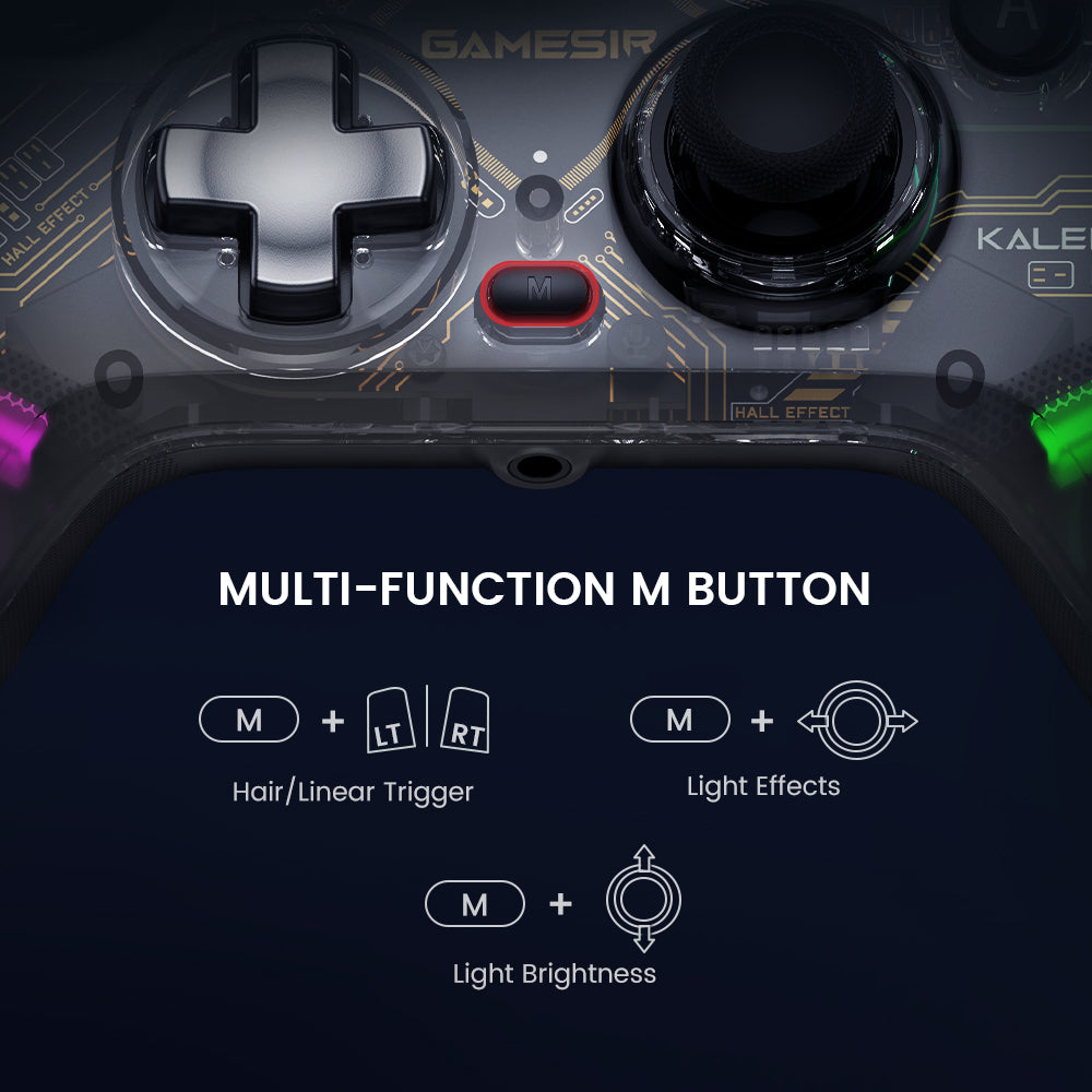 GameSir Kaleid Color Negro Controlador con Efecto Hall Xbox X|S