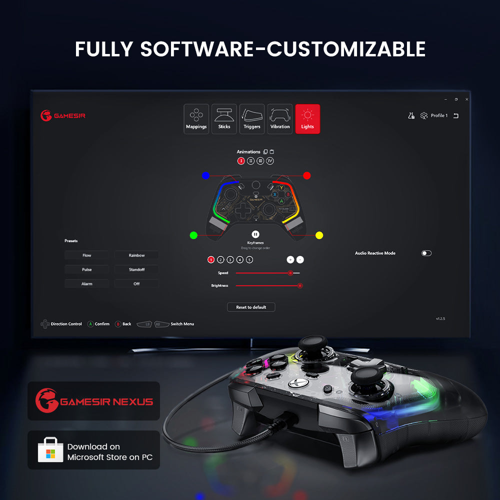 GameSir Kaleid Color Negro Controlador con Efecto Hall Xbox X|S